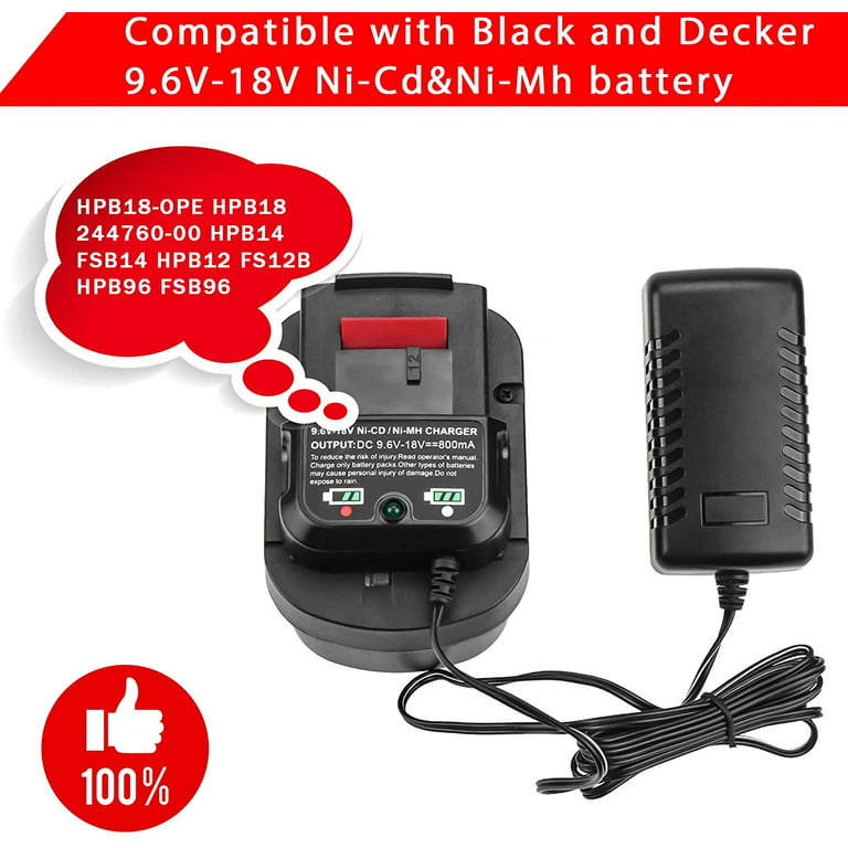 BLACK+DECKER 18 Volt Battery NiCd Single (HPB18-OPE)