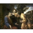 thumbnail image 2 of Carracci, Annibale 14x12 White Modern Wood Framed Museum Art Print Titled - Tobias Heals His Blind Father, 2 of 4