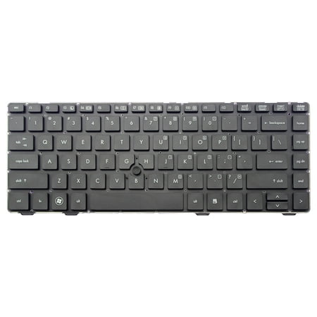 - CHNASAWE Laptop Replacement Keyboard with pointing stick (Without Frame) for HP ProBook 6470b 6475b series, US layout Black color