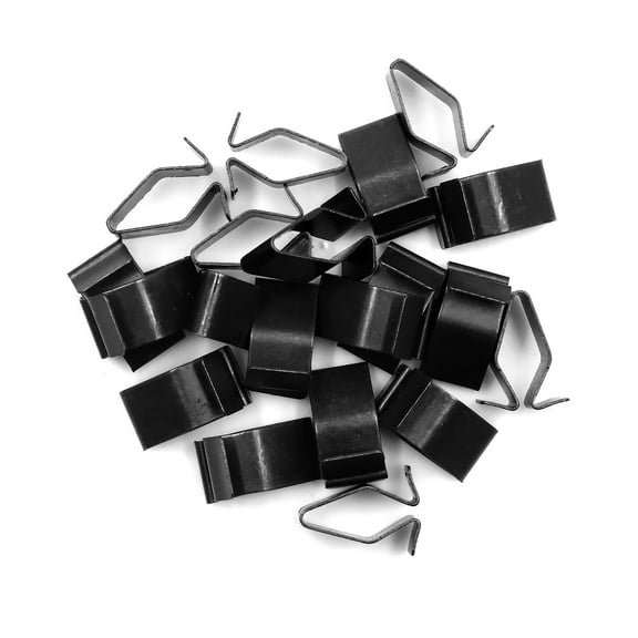 20pcs Black Truck Console Dash Dashboard Trim Fastener Metal Retainer Clips