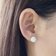 thumbnail image 3 of QQTDFG 1 Pair Stainless Steel Sparkle Crystal Ball Stud Earrings for Women Ear Piercing-White Crystal-6mm, 3 of 4