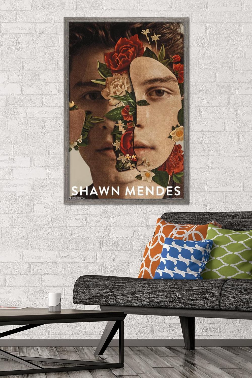 Shawn Mendes - Floral Wall Poster, 22.375" x 34"