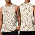 thumbnail image 7 of Sleeveless Shirts for Men Workout Tank Top Cotton Gym Muscle Shirt Moisture Wicking Athletic Summer Sleeveless Camo Top Complexion 5XL, 7 of 7