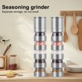 thumbnail image 3 of Hyasfey Spice Grinder Stainless Steel Portable Travel Spice Kit 5-in-1 Modular Spice Containers Salt And Pepper Grinder for Camping Kitchen Travel Outdoors, 3 of 7