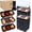 Black, variant on 20 Sets Reusable Snack Containers Meal Prep Containers 3 Compartment Condiment Container With Lids Snackle Box Container Portion Control for Refrigeration Sauce,Outdoor Takeaway,Travel(White)