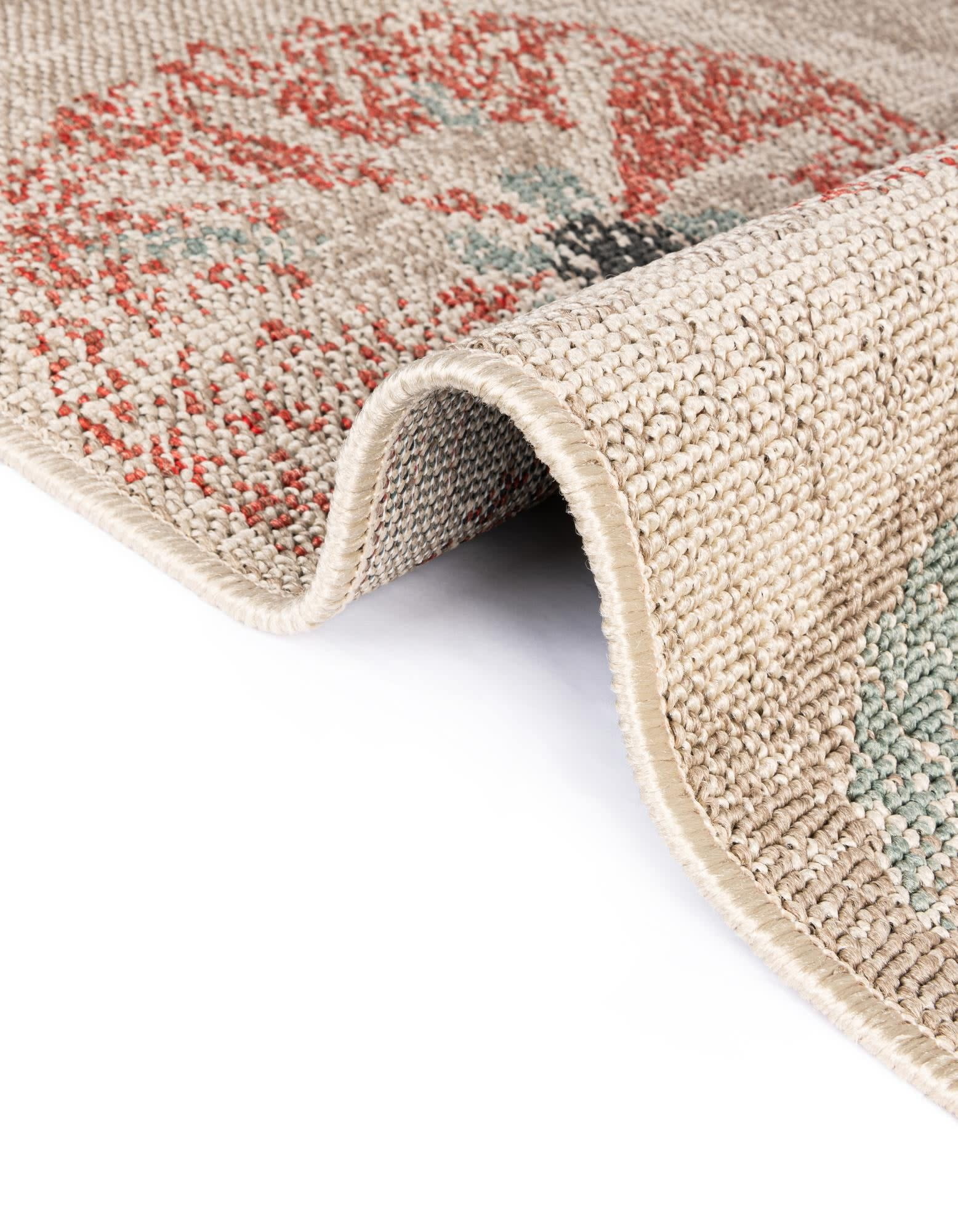 Unique Loom Outdoor Botanical Collection Area Rug - Fern (10' x 14' 2" Rectangle Beige/Light Brown)