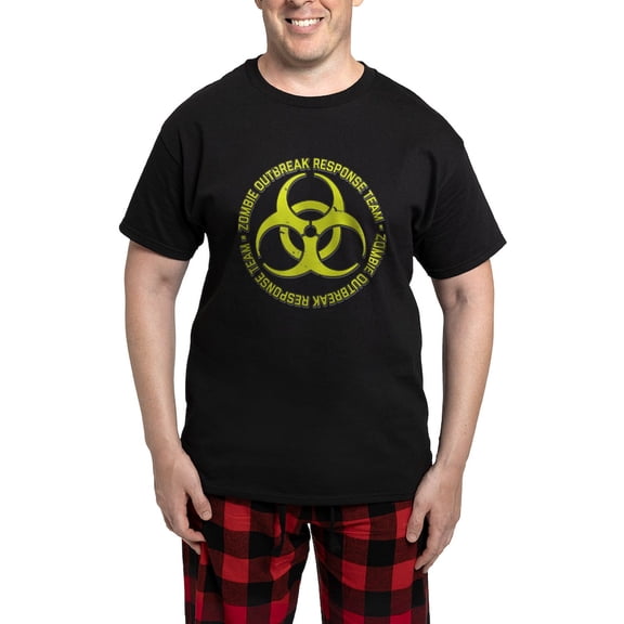 CafePress - Zombie Outbreak Response Team Pajamas - Men's Dark Loose Fit Cotton Pajama Set