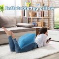 thumbnail image 3 of Inflatable Leg Pillow Portable Knee Foot Rest Cushion for Home Office, 3 of 8