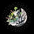 thumbnail image 3 of Wang, Melissa 20x20 Black Modern Framed Museum Art Print Titled - Luna II, 3 of 5