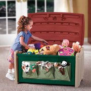 Step2 Soft & Sturdy Toy Box, Green