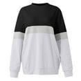 thumbnail image 7 of gakvbuo Plus Size Pullover Sweaters For Women Long Sleeve Sweatshirts Fall Tunic Tops Women's Pullover Round-Neck Long Sleeve Color Blouses Sweater Tops, 7 of 7