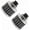 Silver, variant on 2Pcs Air Filter Cold Air Intake Filter Breather 12mm Valve Cover Breather Filter For Car and Motorcycle (Sliver)