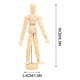 thumbnail image 3 of Figura de maniquí de madera para dibujo: muñeco articulado para artistas, ideal para dibujar, pintar y como referencia artística. Modelo de figura humana con articulaciones móviles para princ, 3 of 6