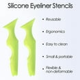 thumbnail image 3 of Plantillas de delineador de ojos reutilizables de silicona, herramienta multiusos para maquillaje de ojos con delineador de ojos en forma de ala, plantilla de lápiz de cejas 5 en 1 para, 3 of 7