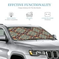 thumbnail image 4 of ZICANCN Car Sun Shades Front Windshield, Traditional Floral Morocco Form Automotive Front Window Sun Shield Visor, Medium Size, 4 of 9