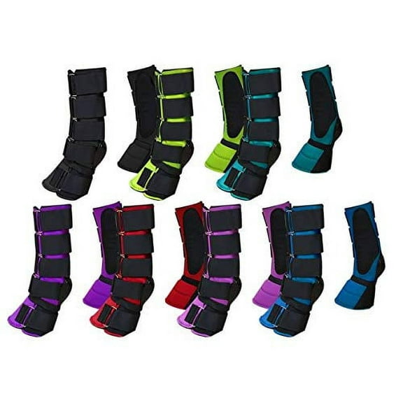 Showman Adjustable Neoprene Combination Bell Boot (Black)