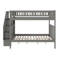 thumbnail image 3 of Woodland Staircase Bunk Bed Full over Full in Grey, 3 of 4
