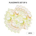 thumbnail image 2 of Placemats Set Of 4 / 6, Lemon Potatoes Placemats For Dining Table Indoor/Outdoors Heat Resistant Washable Placemats 18" X 12", 2 of 8