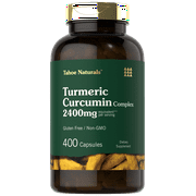 Turmeric Curcumin Capsules 2400mg | 400 Count | Non-GMO, Gluten Free Complex | Tahoe Naturals by Carlyle
