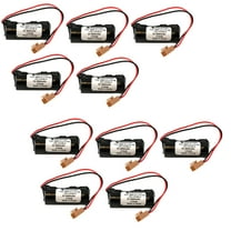 10x PLC Batteries for Fanuc A02B-0200-K102, A98L-0031-0012, A98L0031001