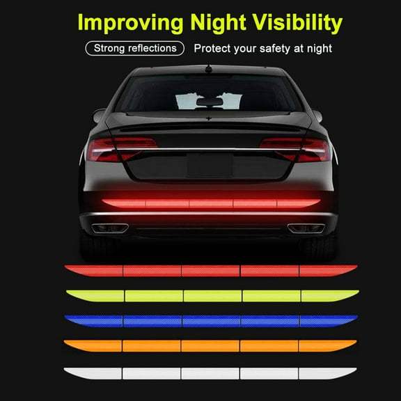 SPRING PARK Car Reflector Sticker 3x90cm Body Exterior Trunk Decal Auto Reflective Tape
