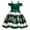 Green, variant on Odeerbi Toddler Girls Princess Dresses Party Gowns Striped Off Shoulder Evening Dress Children Sleeveless Dress Spliced Color Formal Dress Blue