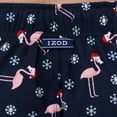 thumbnail image 4 of Pantalón de Pijama de Franela y Forro Polar para Hombre IZOD, Azul Marino/Flamenco, XX Grande, 4 of 5