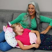 Happy Nappers: Pillow & Sleepy Sack Large - Shimmer Unicorn - 66 x 30, 2-In-1: Plush Animal Opens Into Sleeping Bag, Soft Play Character, Kids 7+