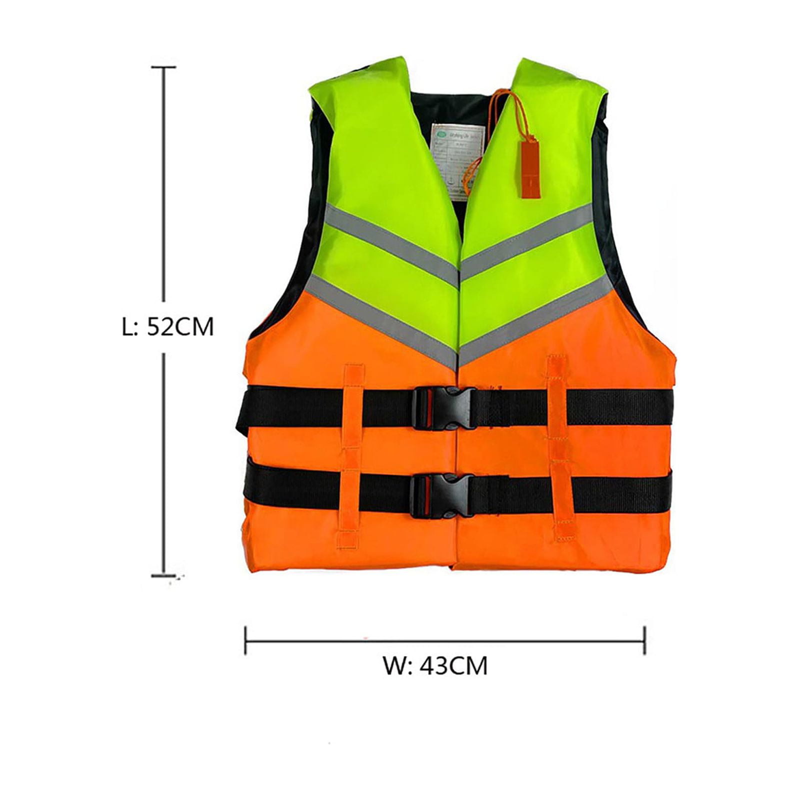 Clearance!Adults Life Jacket, Aid Vest Kayak Ski Buoyancy Fishing Watersport 243 Pounds Maximum Bearing Capacity Elastic Belt Life Jackets For Adulit 80-160KG