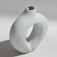 thumbnail image 4 of Florero de cerámica blanca Jarrones Oficina Decoración K Gloria Florero moderno abstracto, 4 of 9