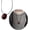 Silver, variant on Elegant Oval Pendant Long Rope Necklace Adjustable Sweater Chain for Women 47.24inch Black