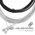 thumbnail image 3 of Mobutofu Mountain Bike Cables 1Set Black PVC Steel Wire Universal Brake Cables Kit For Cyclists, 3 of 8