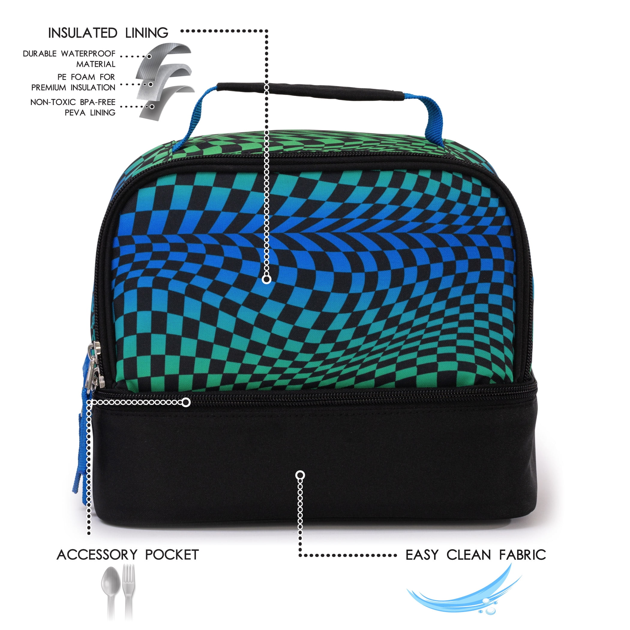 Jetstream Insulated Double Compartment Kids' Lunch Box