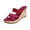 Wine Sandals, variant on Platform Espadrille Sandals for Women Wedges Slides Slip On Open Toe Beach Sandals Wide Orthopedic Woven Sandal with Arch Support Beige Sandals 41