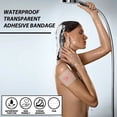 thumbnail image 3 of Transparent Stretch Shower Cover Waterproof Adhesive Bandages, 50 Pieces 4 x 4 Inch, 3 of 5