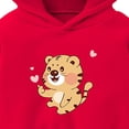 thumbnail image 4 of Ulanda Baby Toddler Kids Boy Girl Solid Casual Pocket Hoodie Sweatershirt Pullover (Red, 3-4 Years), 4 of 4
