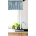 thumbnail image 3 of Ambesonne Floral Valance Pack of 2, Curvy Circular Hand Tile, 54"X12", Pale Blue Green and Blue, 3 of 3