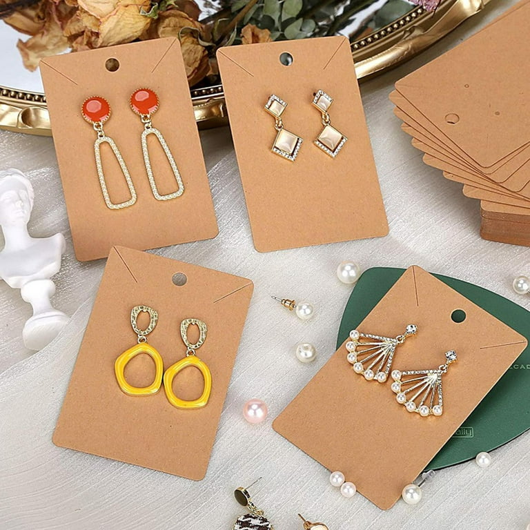 100pcs DIY earring cards printed earring cards jewelry packaging Ear Stud  Cards
