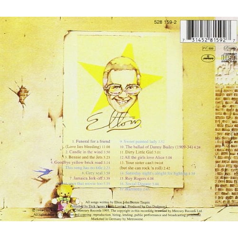 Goodbye Yellow Brick Road Elton John (CD) - Walmart.com
