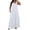 White dress 15, variant on Karymi Summer Dress Plus Size Solid Maxi Dress, Casual Round Neck Sleeveless Tank Dress with Side Pockets, Loose Fit Flowy Long Dress Maxi Dress