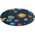 thumbnail image 5 of Planet Set Round Carpet Circle Rug Outdoor Patio Area Rug Washable Large Area Rugs Hallway Room Decor Fitness Mats, 5 of 8