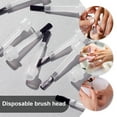 thumbnail image 3 of Grofry 100 Pcs Nail Polish Replacement Brush Set Dipping Powder Liquid Brush Soft Bristles Disposable Mini Nail Art Brush Gel Polish Applicator Brush Head, 3 of 8
