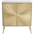 thumbnail image 6 of 55 Downing Street Starburst 32" Wide White and Gold 2-Door Cabinet, 6 of 9