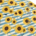 thumbnail image 4 of Yiaed Blue White Striped Sunflower A Print Cap Adjustable Size for Running Workouts and Outdoor Activities All Seasons, 4 of 5