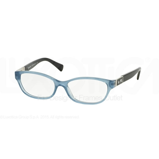 COACH Eyeglasses HC 6061 5259 Milky Blue Black 50MM 