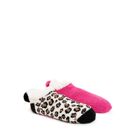 Betsey Johnson Women's 2 Pair Pack Infused Cabin Footie Sock