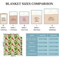thumbnail image 3 of Yibo Strawberry Cherry Pattern Flannel Soft Warm Cute Strawberry Fruits Blanket Fleece Bed Couch Living Room Blanket for Kids Adults, 3 of 8