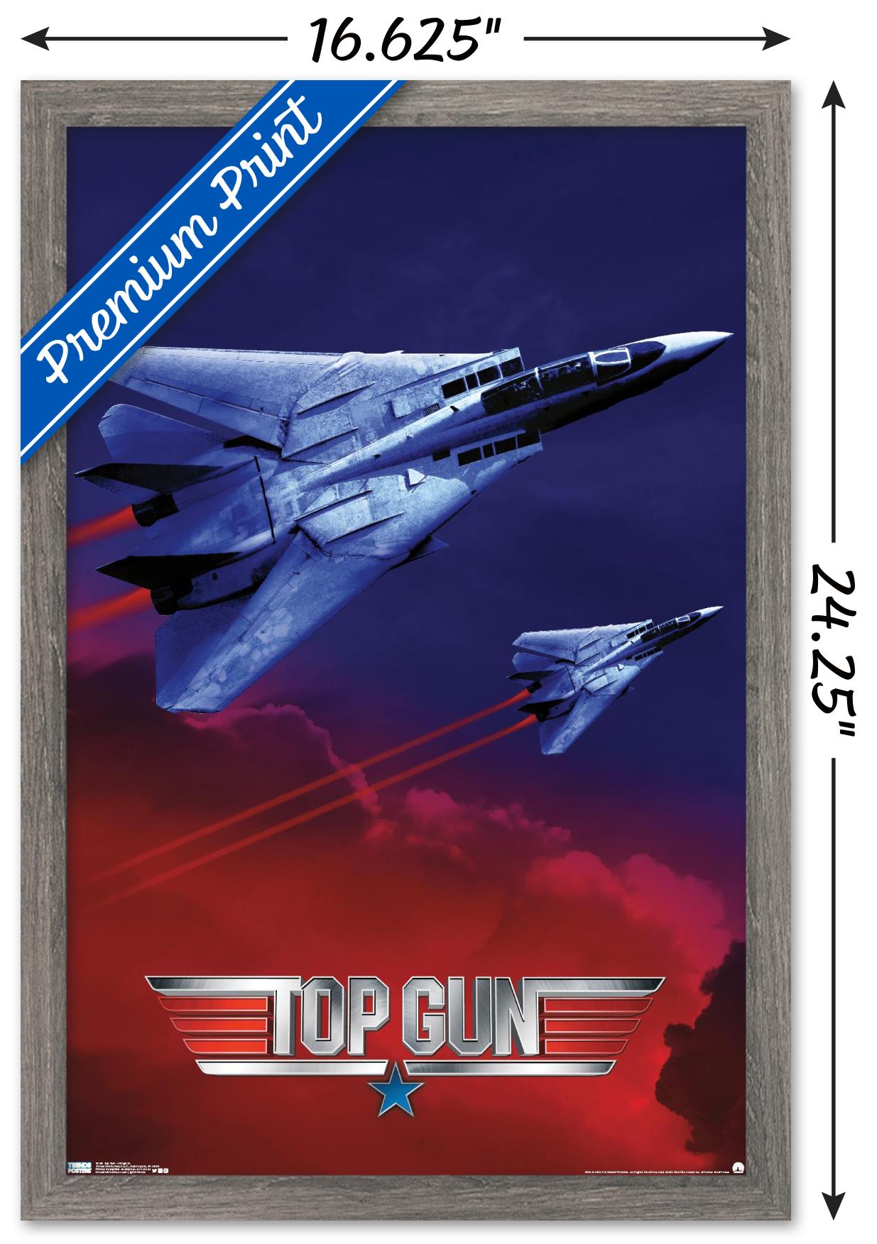 Top Gun - Wingman Wall Poster, 14.725" x 22.375" Framed