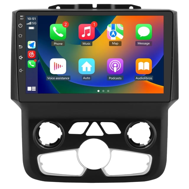 Radio de coche estéreo j Junsun para Dodge Ram 2013-2019 con Carplay/Android Auto