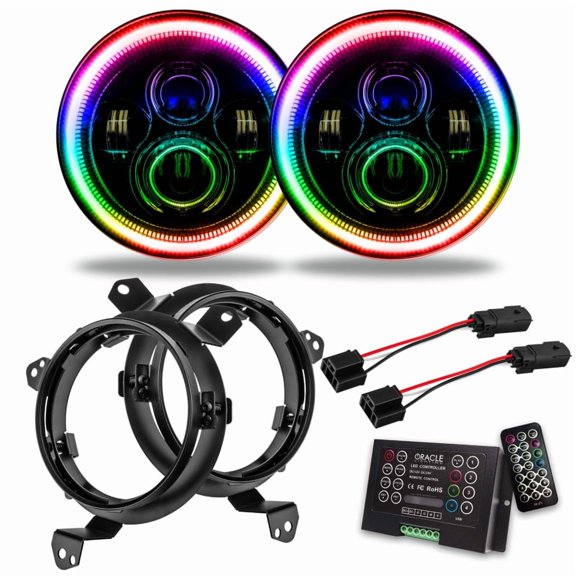 ORACLE Lighting Jeep Wrangler JL / Gladiator JT 7" High Powered LED Headlights (Pair)